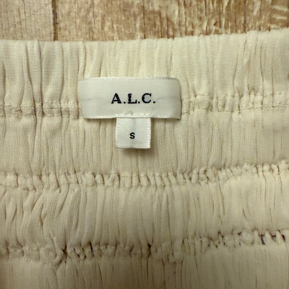 A.L.C. Strapless Cream Midi Layered Dress Size S Stunning! - Picture 4 of 7